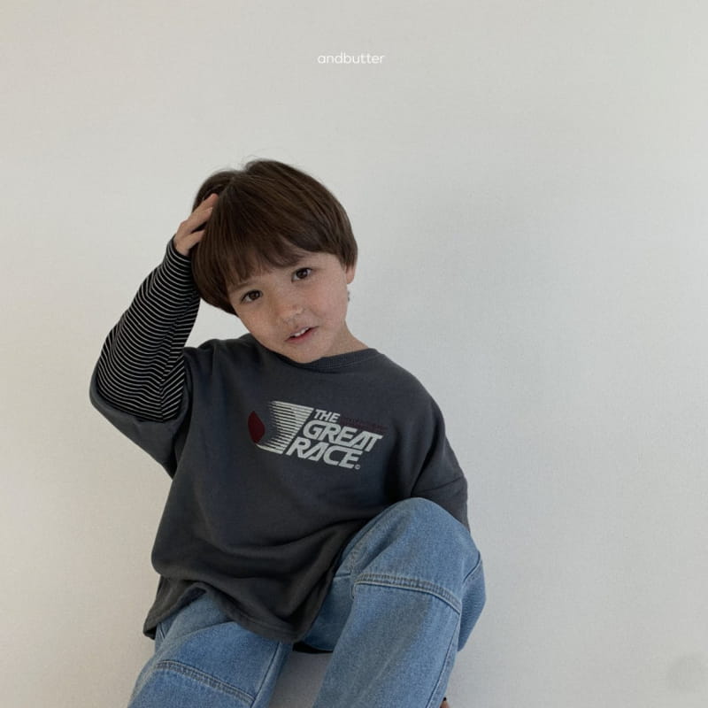 Andbutter - Korean Children Fashion - #kidzfashiontrend - Layered Sweatshirt