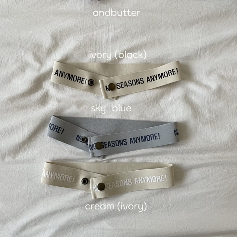 Andbutter - Korean Children Fashion - #littlefashionista - Lettering Belt - 2