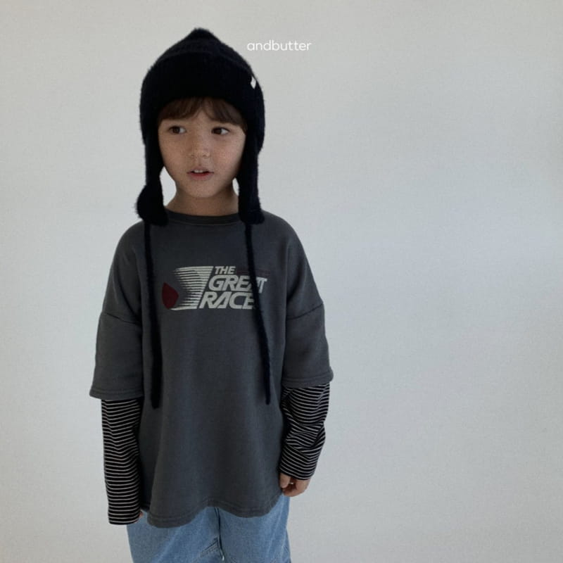 Andbutter - Korean Children Fashion - #minifashionista - Layered Sweatshirt - 5