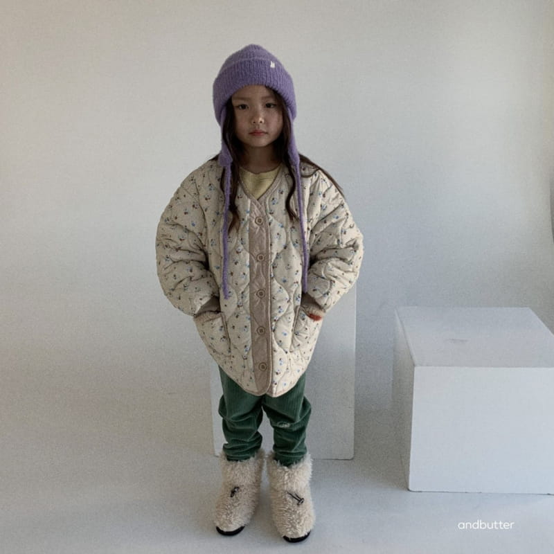 Andbutter - Korean Children Fashion - #prettylittlegirls - Tea Tree Padding Jacket - 2