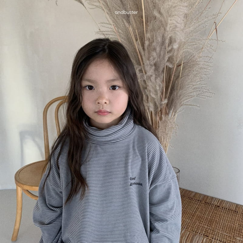 Andbutter - Korean Children Fashion - #toddlerclothing - Cozy ST Turtleneck Tee - 12