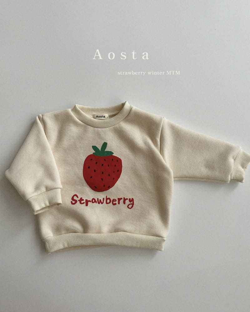 Aosta - Korean Children Fashion - #Kfashion4kids - Strawberry Sweatshirt - 2