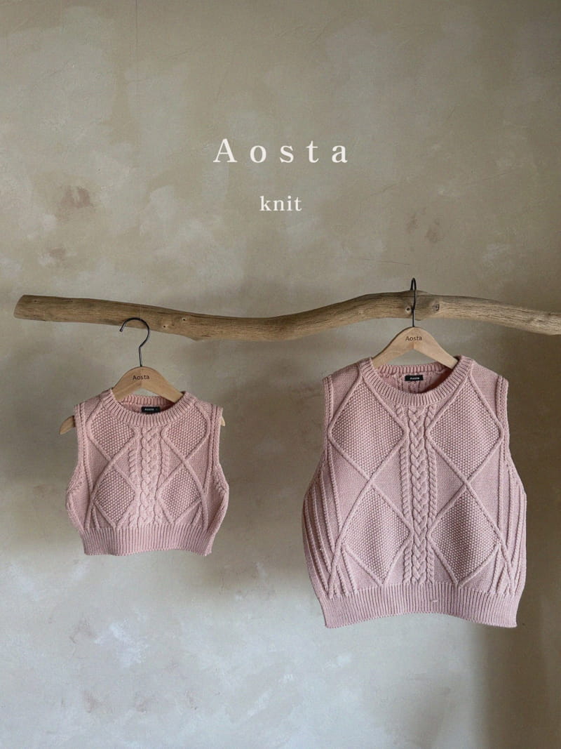 Aosta - Korean Children Fashion - #Kfashion4kids - Knit Vest Mom - 12