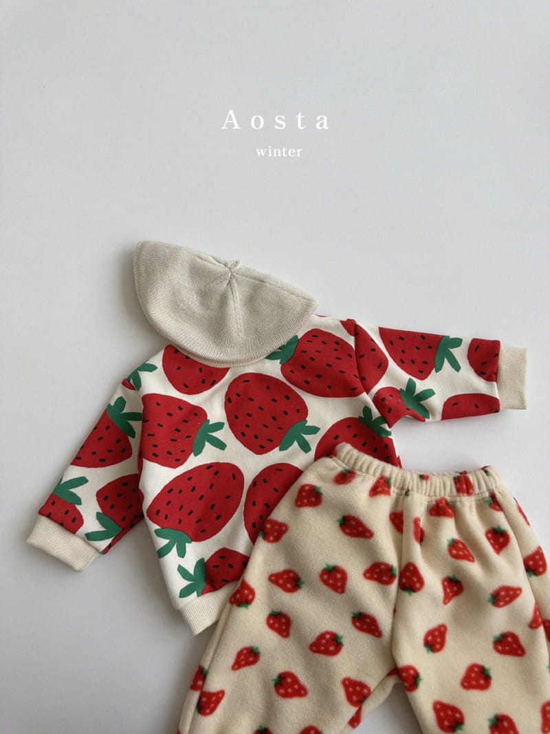 Aosta - Korean Children Fashion - #childofig - Strawberry Sweatshirt - 10