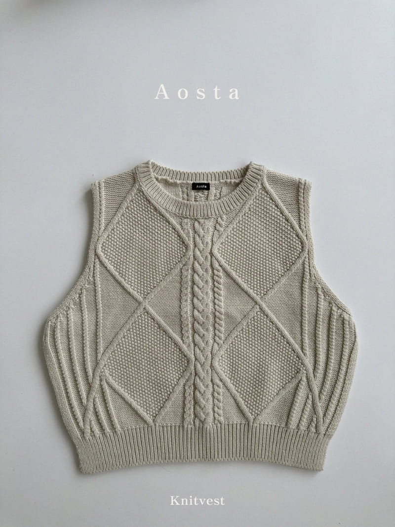 Aosta - Korean Children Fashion - #childrensboutique - Knit Vest Mom - 5