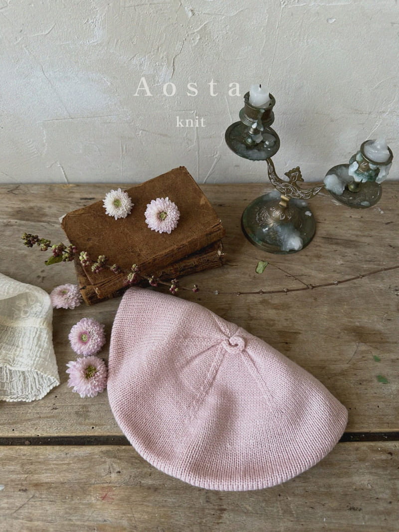 Aosta - Korean Children Fashion - #fashionkids - Knit Beret Hat - 6