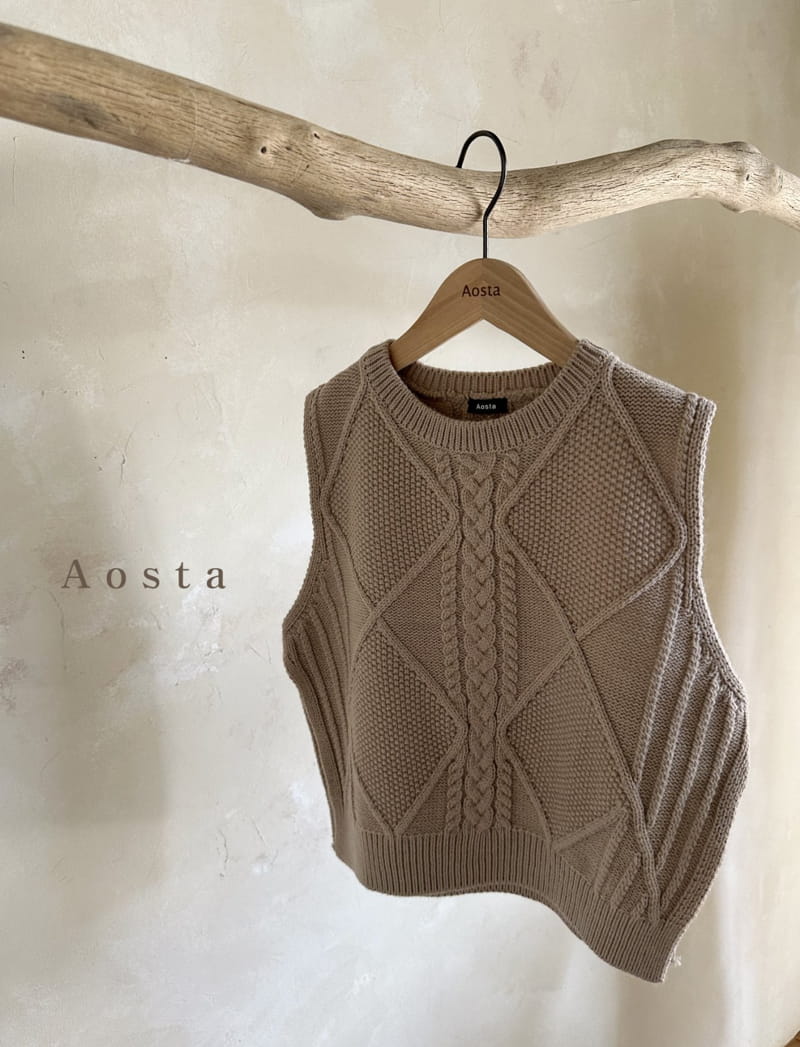 Aosta - Korean Children Fashion - #kidsshorts - Knit Vest Mom - 9