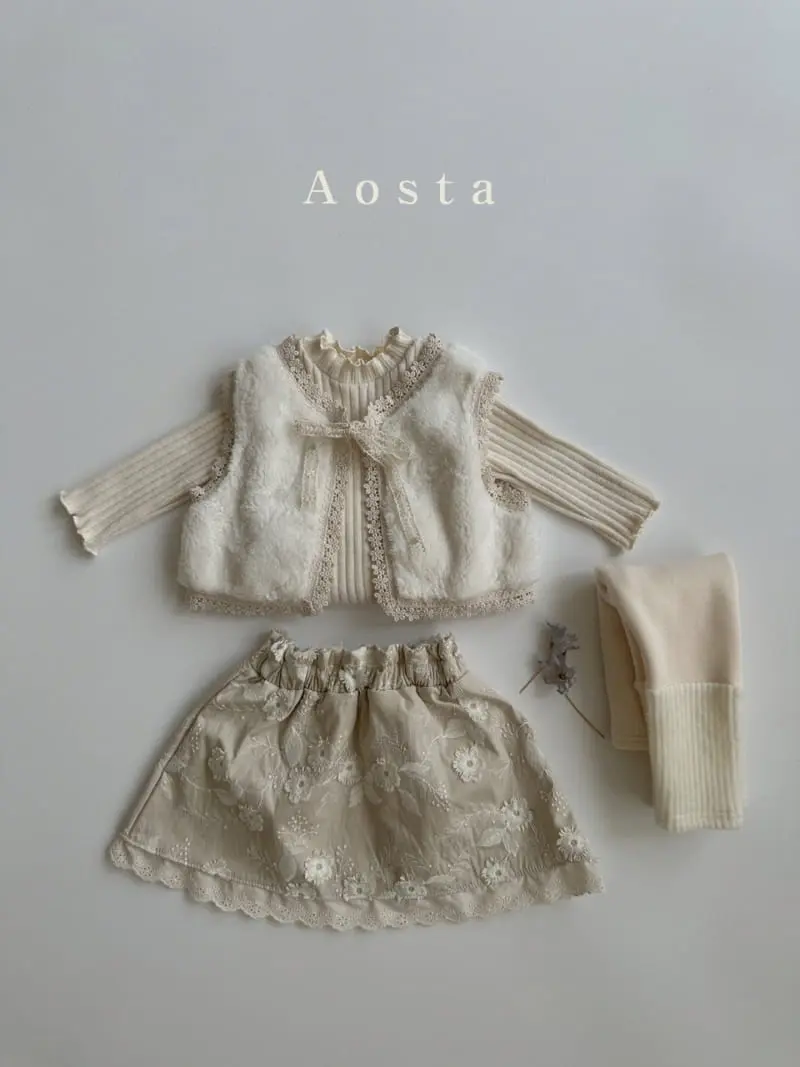 Aosta - Korean Children Fashion - #kidsstore - Lace Open Vest - 3