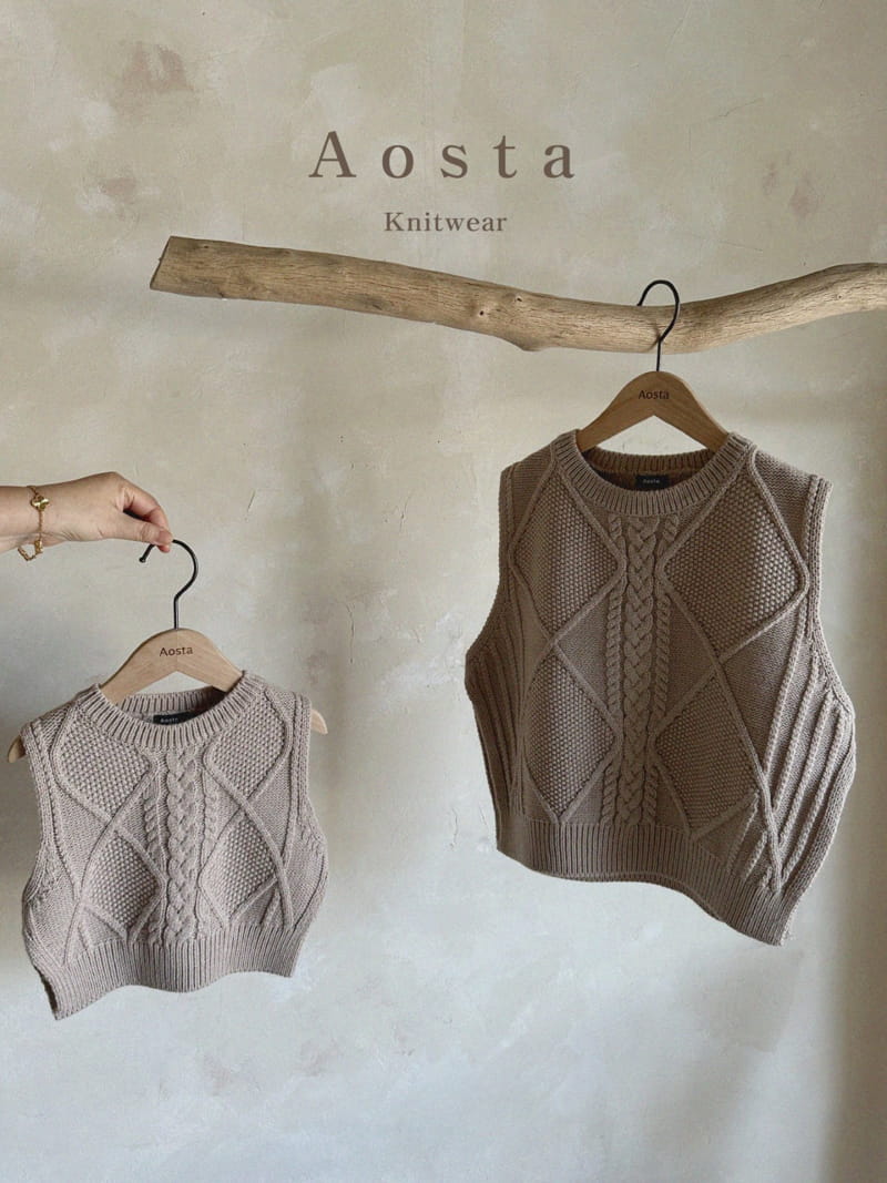 Aosta - Korean Children Fashion - #kidsstore - Knit Vest Mom - 10