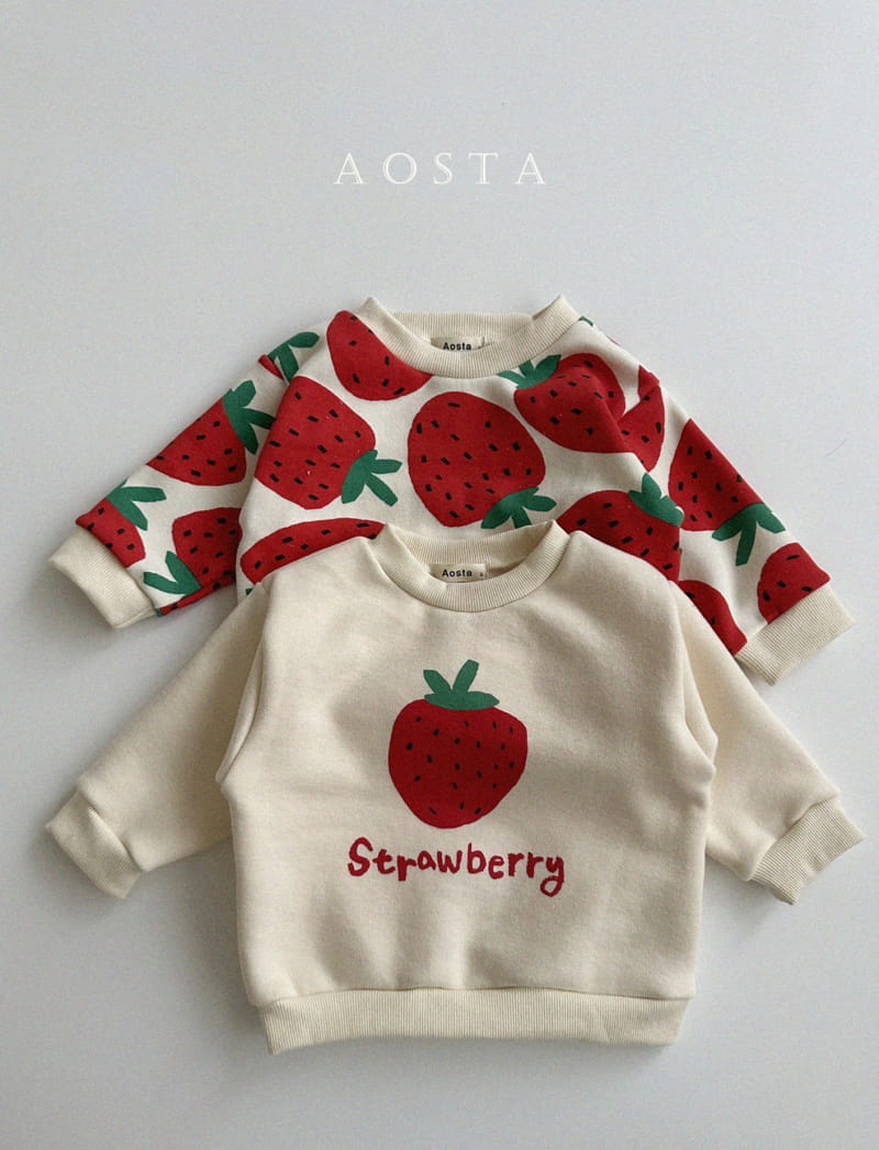 Aosta - Korean Children Fashion - #kidzfashiontrend - Strawberry Sweatshirt