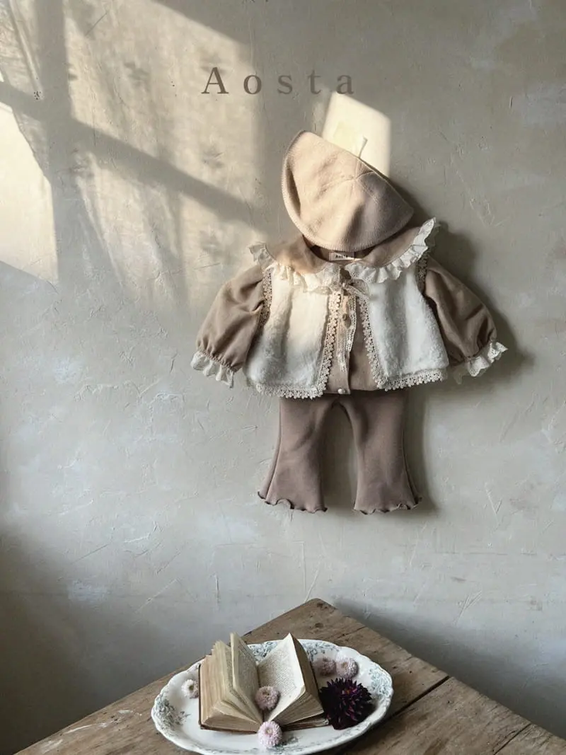 Aosta - Korean Children Fashion - #littlefashionista - Lace Open Vest - 6