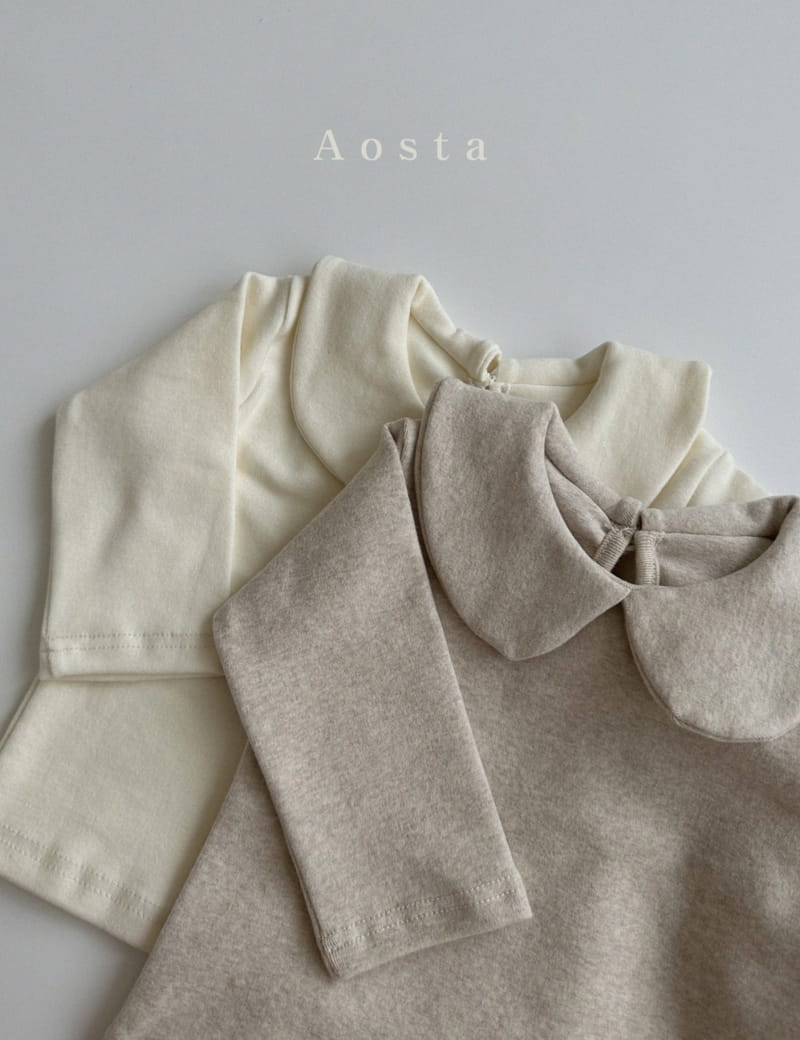 Aosta - Korean Children Fashion - #littlefashionista - Circle Collar Tee - 2