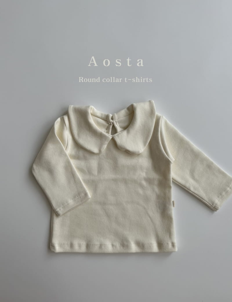 Aosta - Korean Children Fashion - #magicofchildhood - Circle Collar Tee - 3