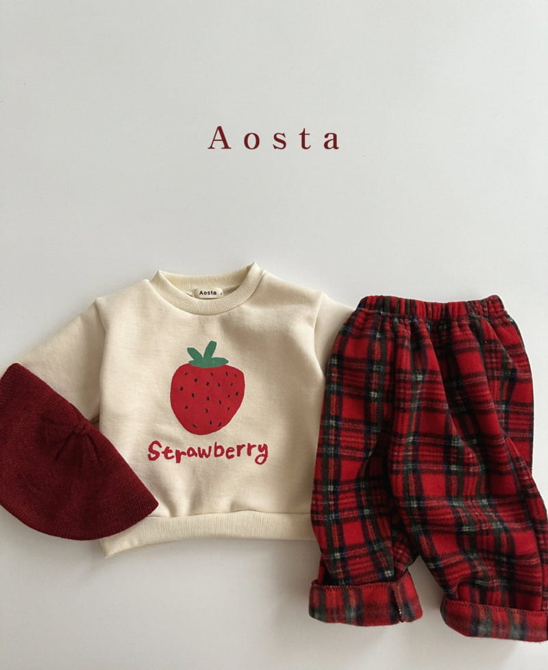 Aosta - Korean Children Fashion - #minifashionista - Strawberry Sweatshirt - 5