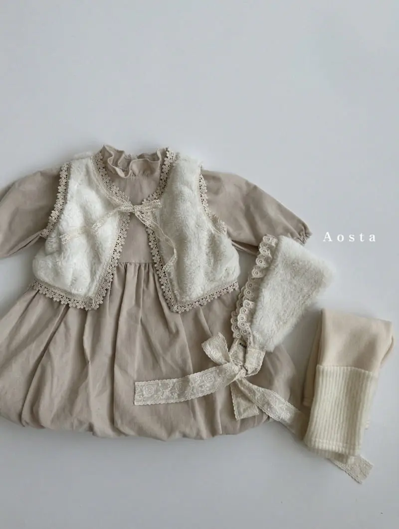 Aosta - Korean Children Fashion - #prettylittlegirls - Lace Open Vest - 9