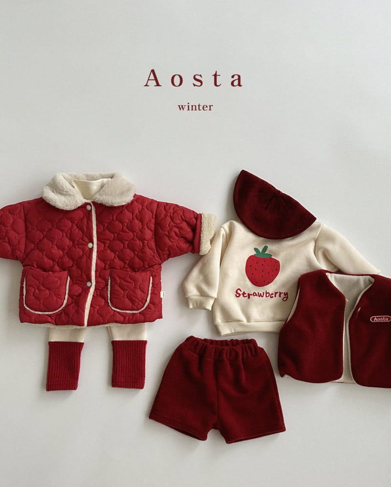 Aosta - Korean Children Fashion - #prettylittlegirls - Strawberry Sweatshirt - 6