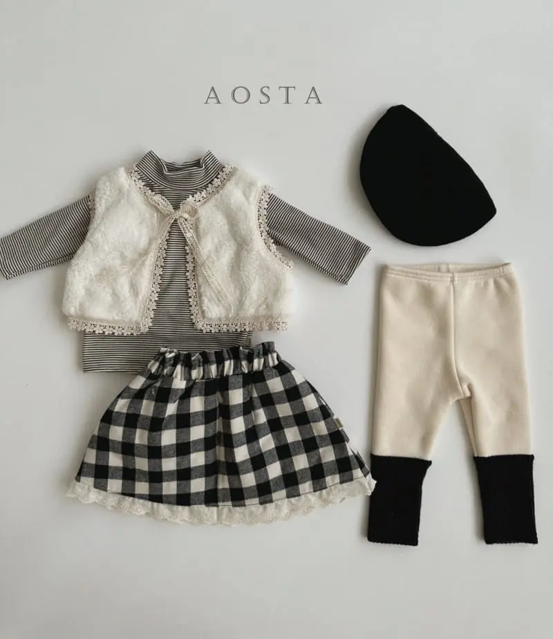 Aosta - Korean Children Fashion - #todddlerfashion - Lace Open Vest - 10