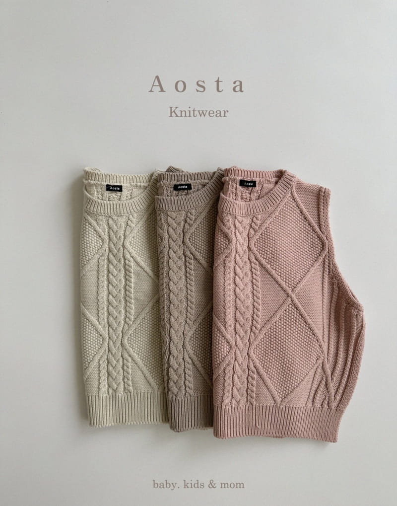 Aosta - Korean Children Fashion - #todddlerfashion - Knit Vest Mom