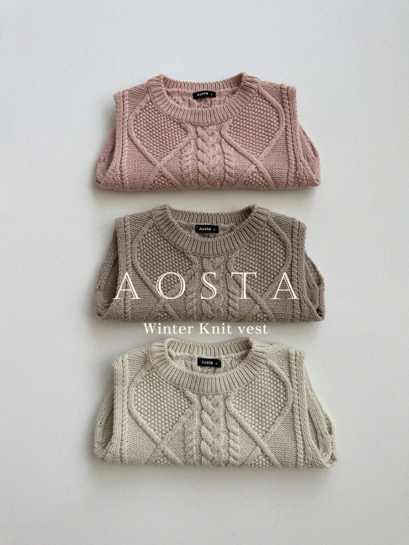 Aosta - Korean Children Fashion - #toddlerclothing - Knit Vest