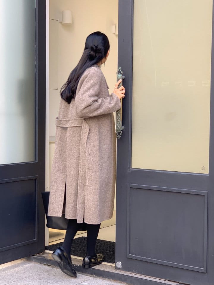 Atthismoment - Korean Women Fashion - #thelittlethings - Herringbone Handmade Coat - 5