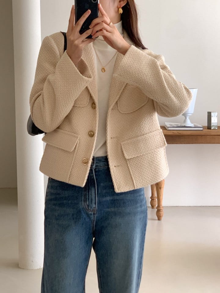 Atthismoment - Korean Women Fashion - #vintageinspired - Teddy Twid Jacket - 4