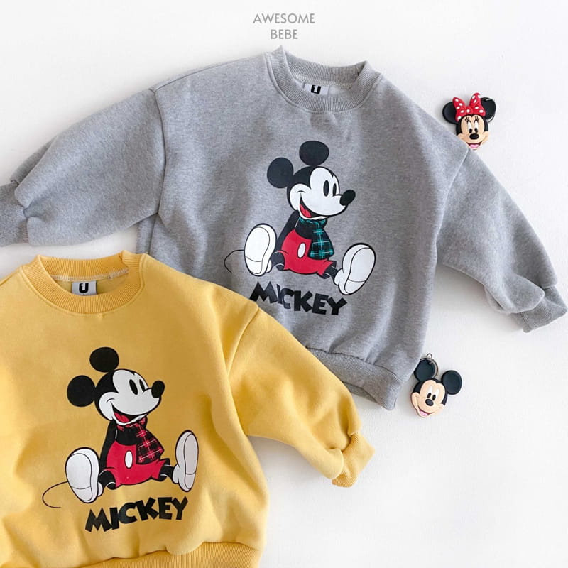 Awesome Bebe - Korean Children Fashion - #childofig - D Check M Fleece Sweatshirt - 8