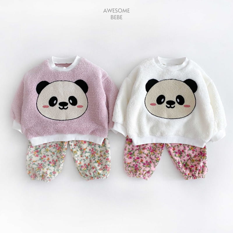 Awesome Bebe - Korean Children Fashion - #designkidswear - Flower Fleece Pants