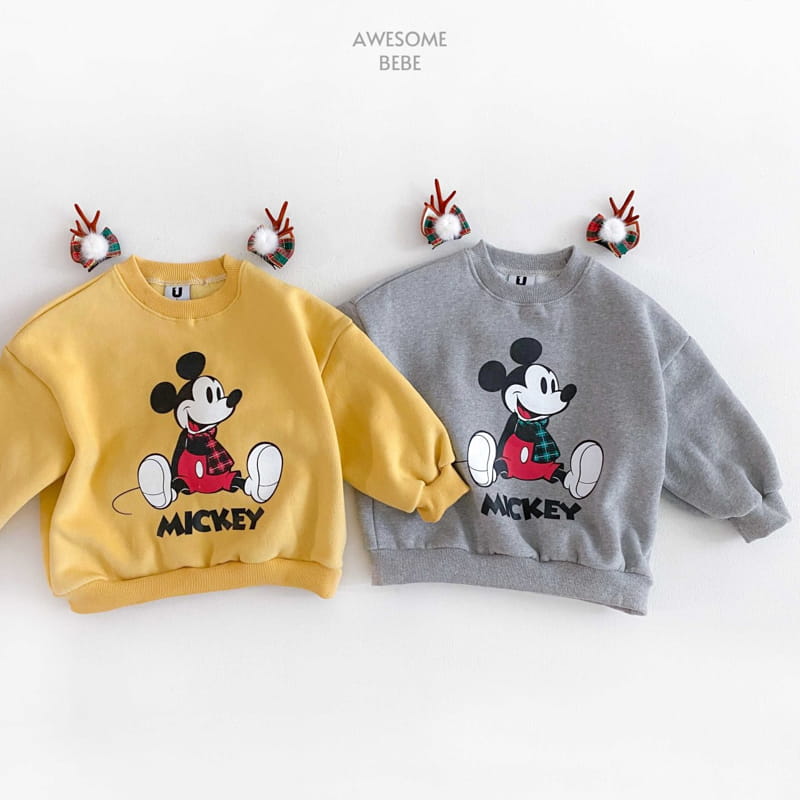 Awesome Bebe - Korean Children Fashion - #designkidswear - D Check M Fleece Sweatshirt - 10