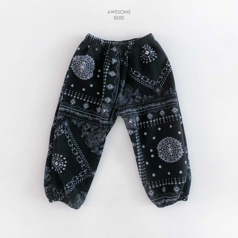 Awesome Bebe - Korean Children Fashion - #discoveringself - Paisely Fleece Pants