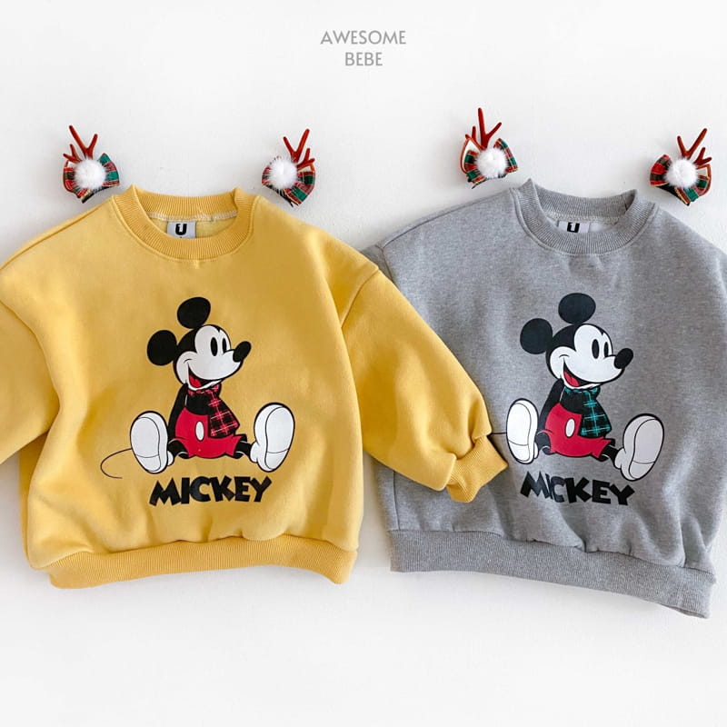 Awesome Bebe - Korean Children Fashion - #discoveringself - D Check M Fleece Sweatshirt - 11