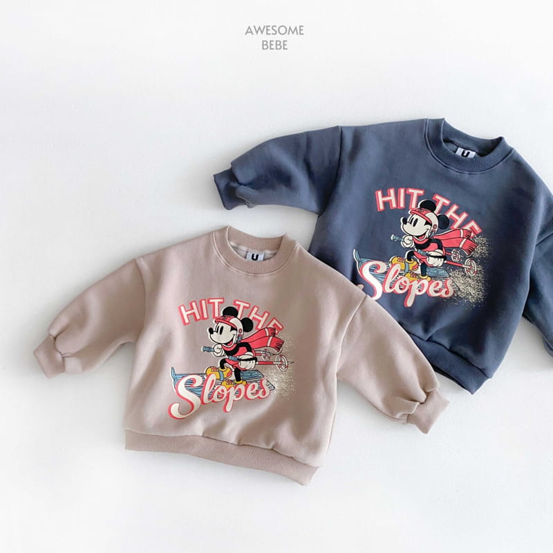 Awesome Bebe - Korean Children Fashion - #magicofchildhood - D Skii M Fleece Sweatshirt - 4