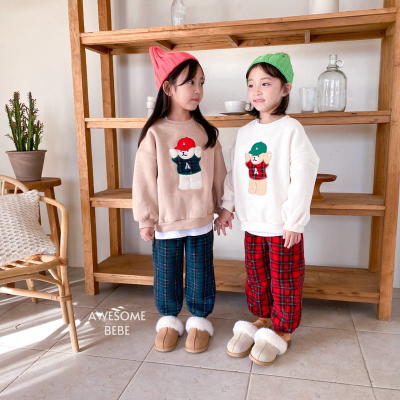 Awesome Bebe - Korean Children Fashion - #todddlerfashion - Tatan Fleece Pants - 3