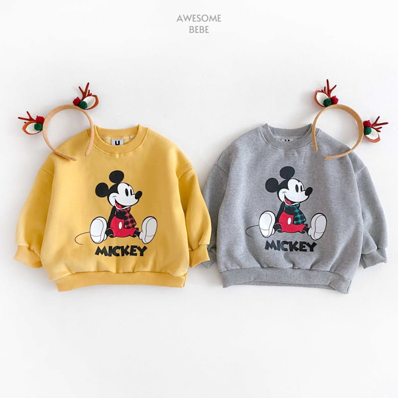 Awesome Bebe - Korean Children Fashion - #toddlerclothing - D Check M Fleece Sweatshirt - 6