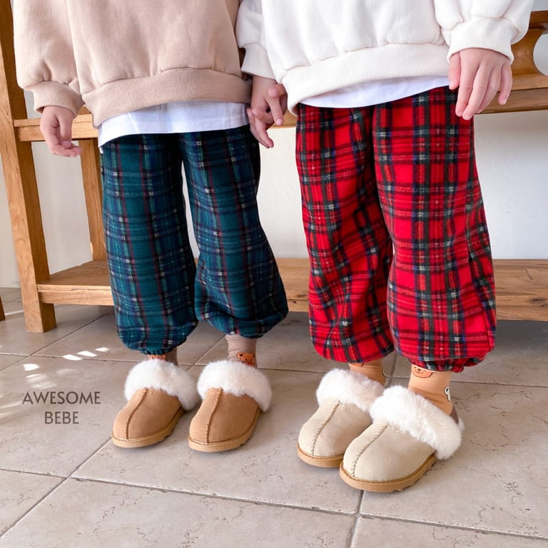 Awesome Bebe - Korean Children Fashion - #todddlerfashion - Tatan Fleece Pants - 4