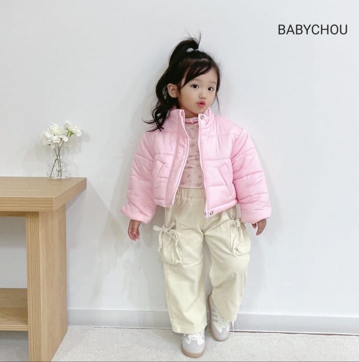 Babychou - Korean Children Fashion - #childrensboutique - Shirring Cargo Pants - 2