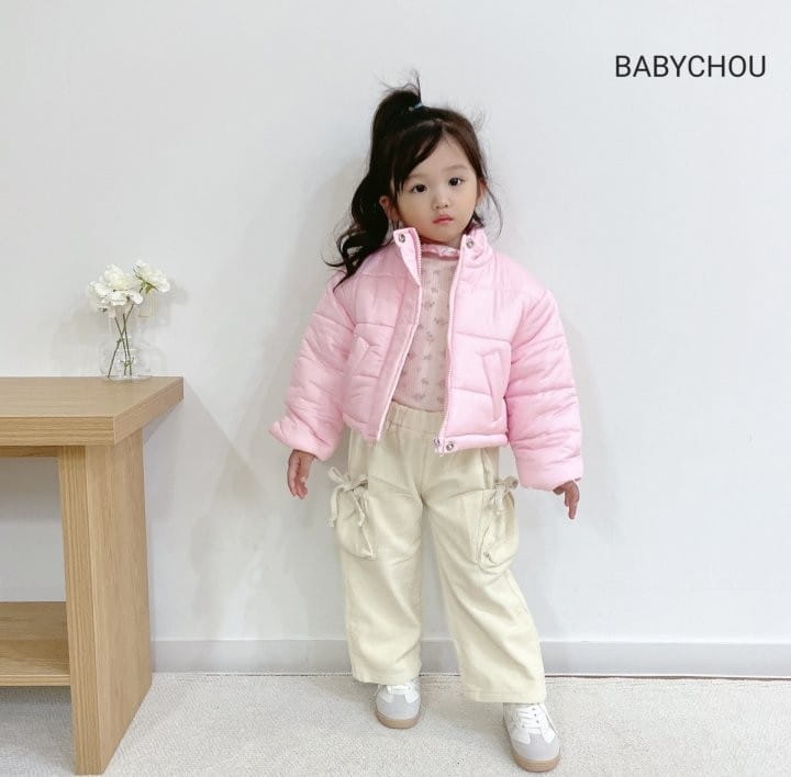 Babychou - Korean Children Fashion - #designkidswear - Shirring Cargo Pants - 3