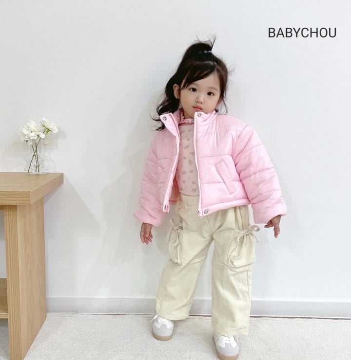 Babychou - Korean Children Fashion - #designkidswear - Shirring Cargo Pants - 4