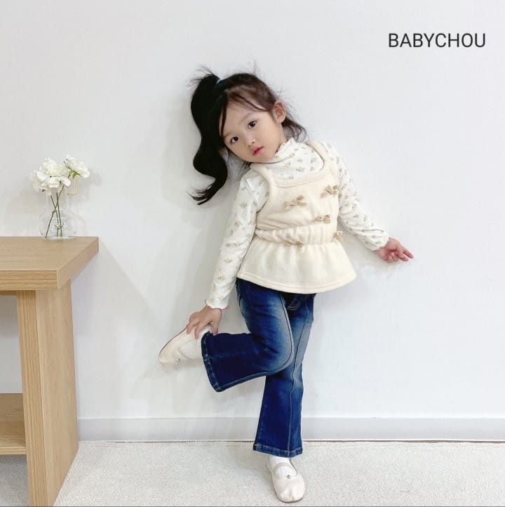 Babychou - Korean Children Fashion - #discoveringself - Rose Turtleneck - 2