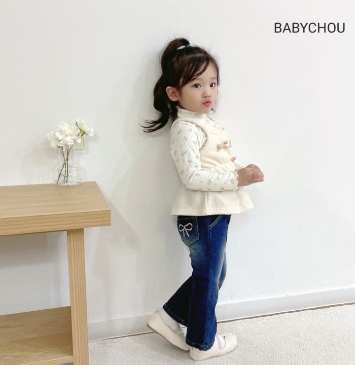 Babychou - Korean Children Fashion - #fashionkids - Rose Turtleneck - 4