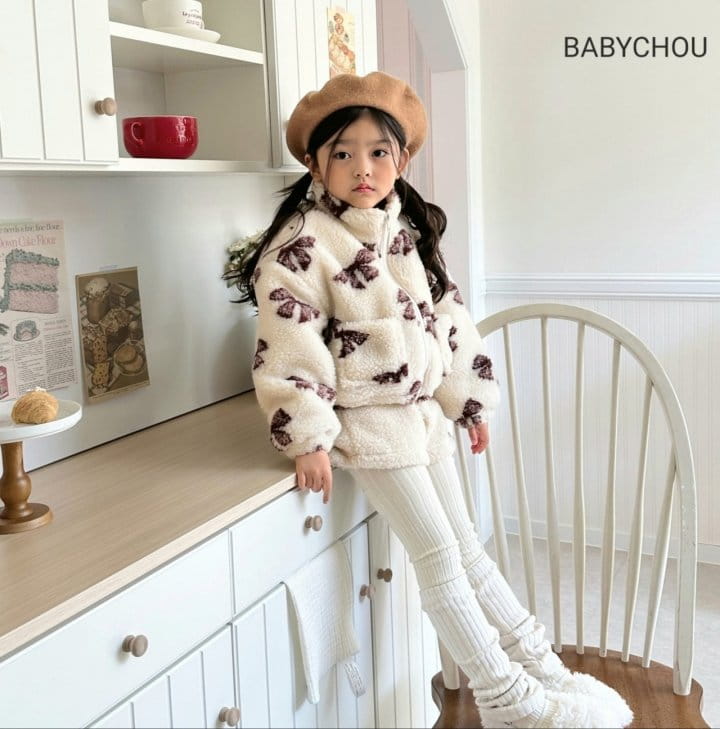 Babychou - Korean Children Fashion - #kidsstore - Ribbon Jumper - 2