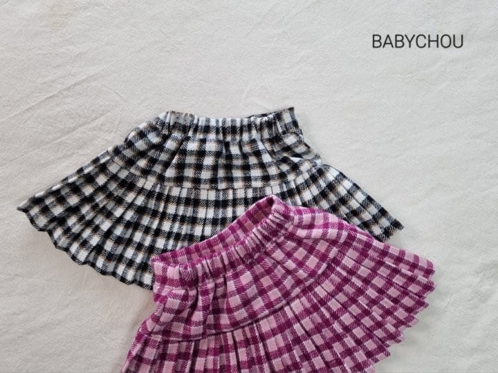 Babychou - Korean Children Fashion - #kidzfashiontrend - Shy Pleats Skirt - 3