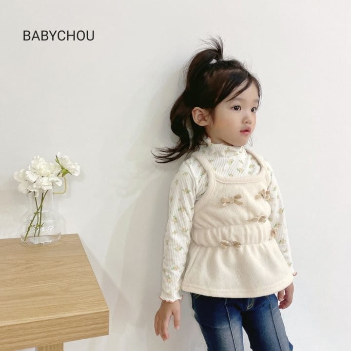 Babychou - Korean Children Fashion - #kidzfashiontrend - Rose Turtleneck - 6