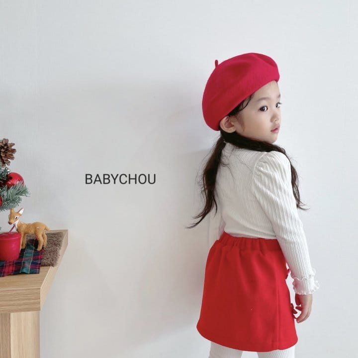 Babychou - Korean Children Fashion - #littlefashionista - Check Ribbon Skirt - 12