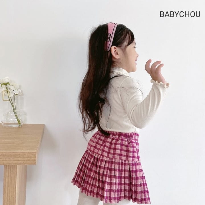 Babychou - Korean Children Fashion - #minifashionista - Shy Pleats Skirt - 7