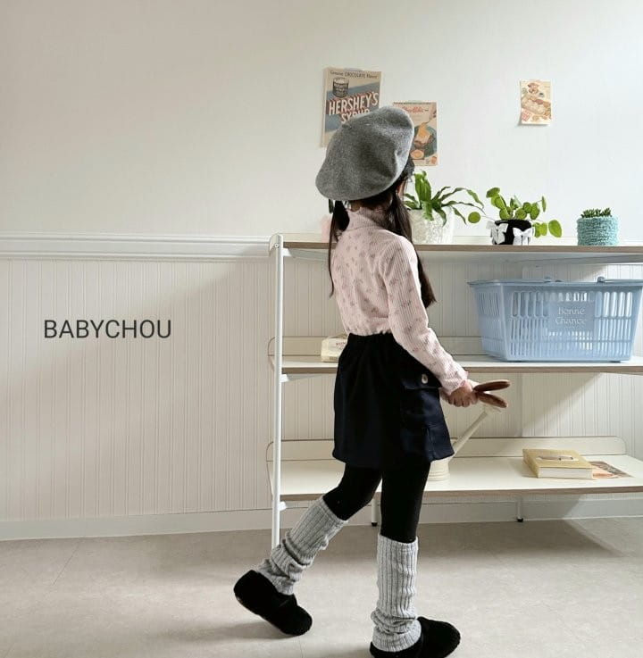 Babychou - Korean Children Fashion - #minifashionista - Rose Turtleneck - 10