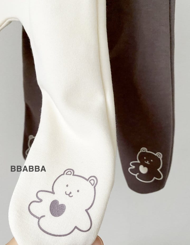 Bbabba - Korean Baby Fashion - #babyboutique - Bear Leggings - 2