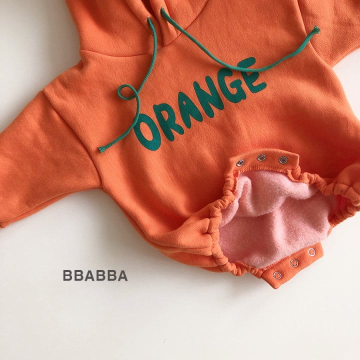 Bbabba - Korean Baby Fashion - #babyboutiqueclothing - Orange Bodysuit - 6