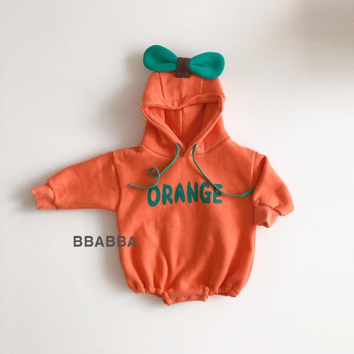 Bbabba - Korean Baby Fashion - #babyclothing - Orange Bodysuit - 7