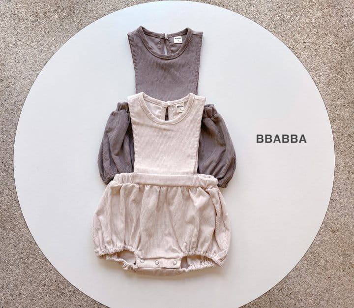 Bbabba - Korean Baby Fashion - #babygirlfashion - Coi Rib Bodysuit - 2