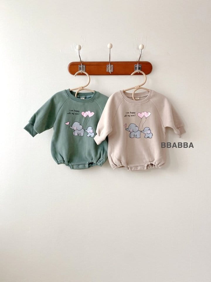 Bbabba - Korean Baby Fashion - #babyoutfit - Winter Elephant Bodysuit - 3